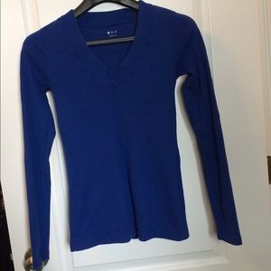 Long sleeve blue shirt